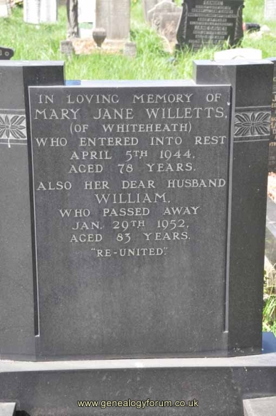 Willetts - William, Mary Jane