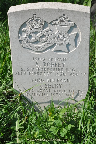 Pte A. Boffey & Rifleman J.Selby