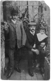 Ernest Edward GREAVES ( seated) William PETERS & Albert GREAVES