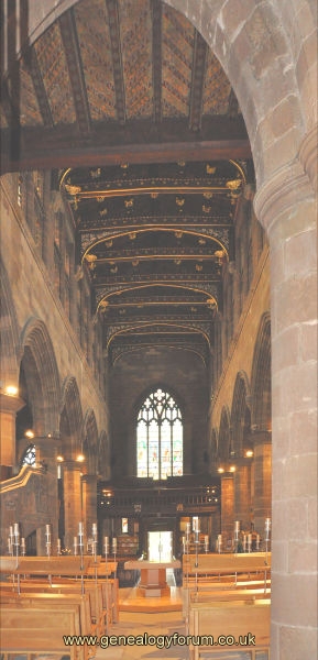 Staffordshire, Wolverhampton - Collegiate, Church of St Peter (inside)