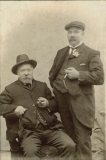 William (right) with Uncle Ezra Evans