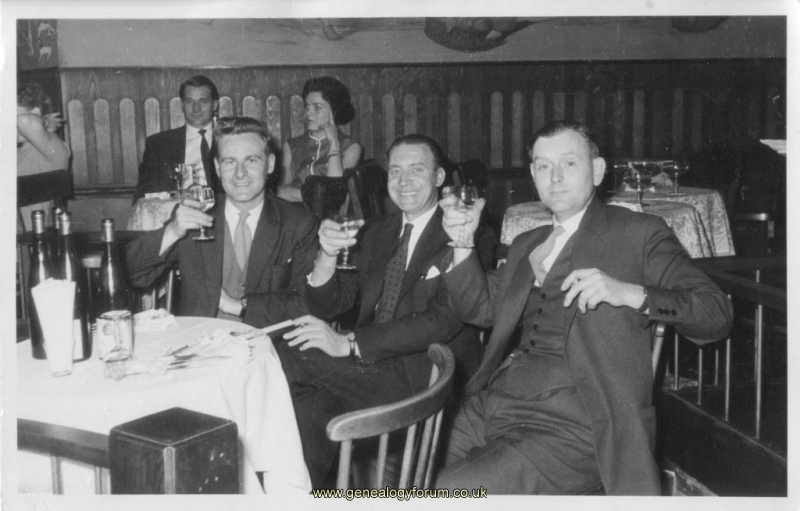 Bernard Wood (right)  on a trip to Germany 1959