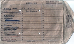 Accles brown internal mail envelope