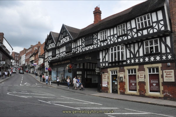 Shrewsbury - Wyle Cop-Head (towards High Street)