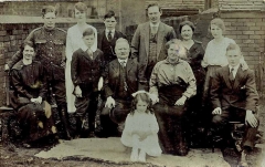 Albert Edwin Troman with wife Ann (Robins) and family abt 1917