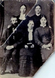 Elijah Robins b1825 with wife Honor (Freeman) and Daughters