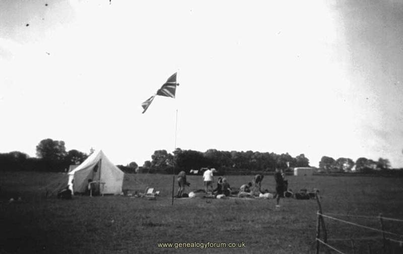 008a - 1st Rowley Scouts at camp in Devon in 1949