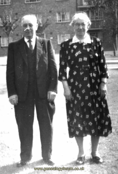 Bertha Mary Bennett and brother Harry in the 1950's