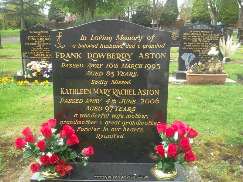 Frank Rowberry - Aston   1910-1995