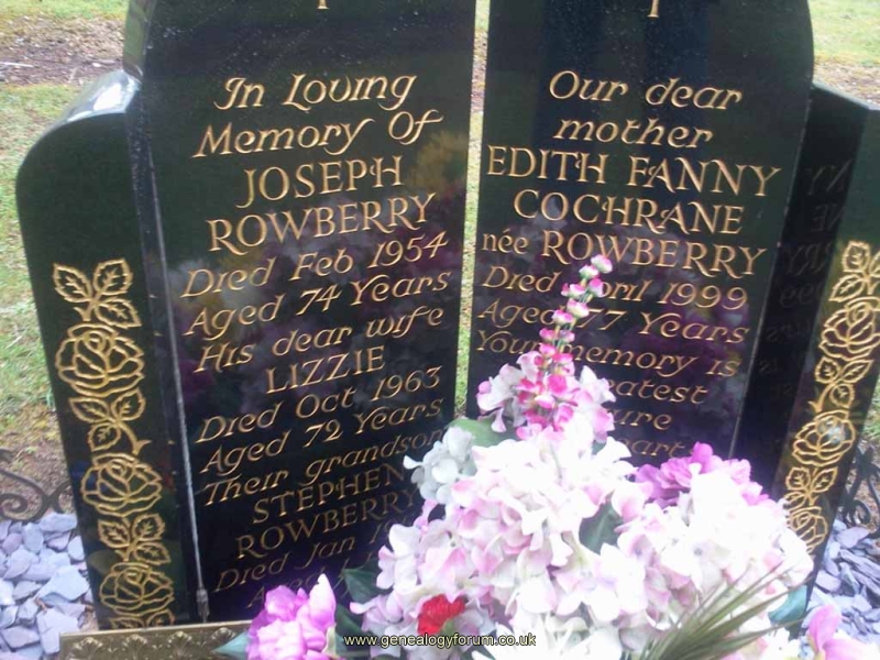 Joseph Rowberry 1881-1954 and wife Lizzie