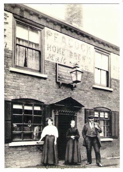 Wordsley - 'The Peacock Inn' c.1900