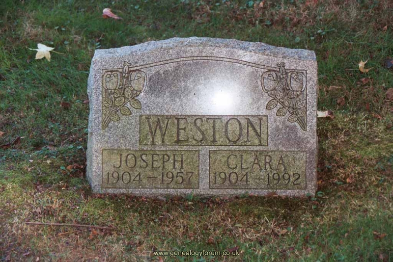 Joseph Weston 1904 - 1957 and wife Clara (nee Krokenberger)