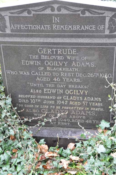 Adams - Gertrude, Edwin, Gladys