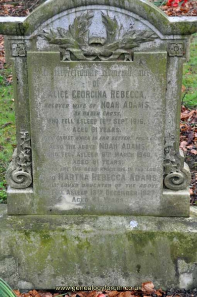 Adams - Noah, Alice and dau Martha