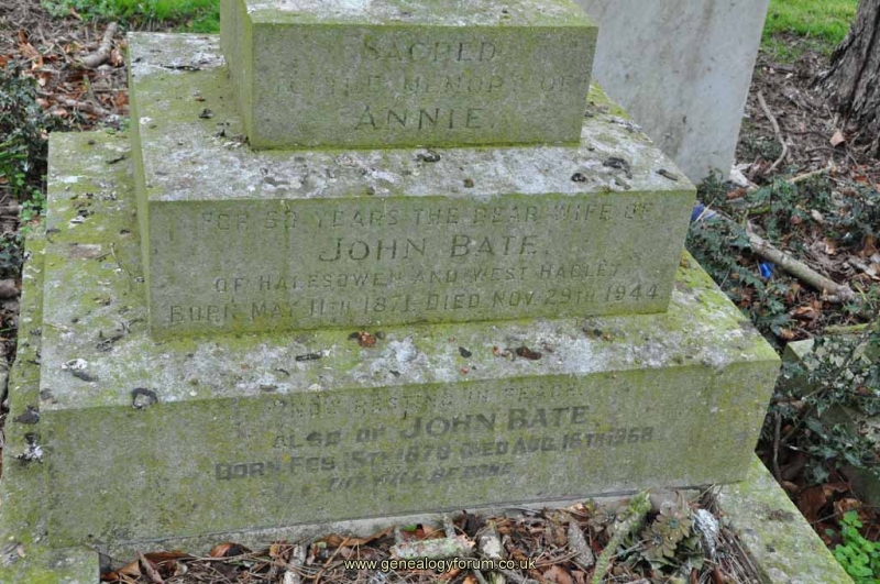 Bate - John, Annie