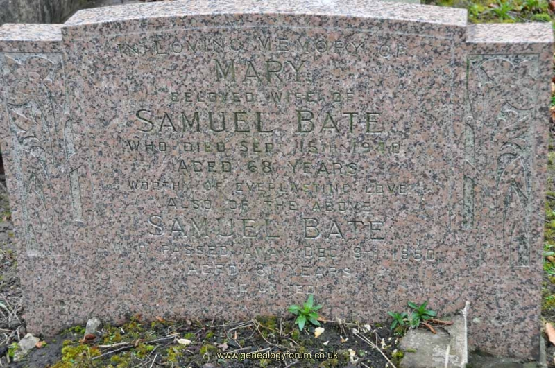 Bate - Samuel, Mary