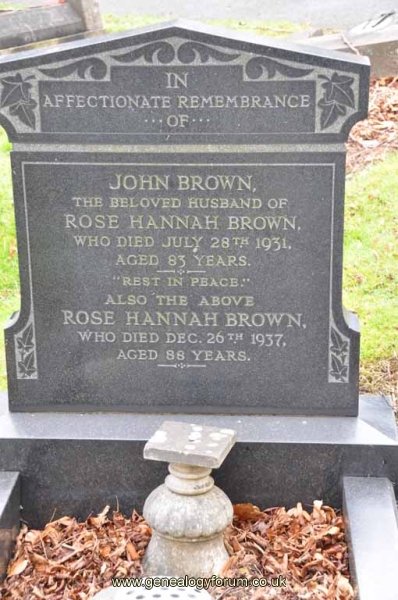 Brown - John, Rose Hannah