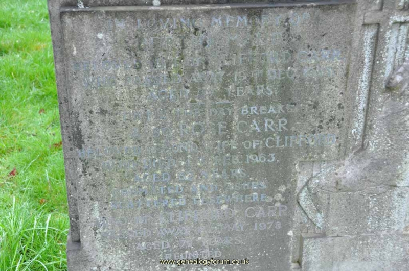 Carr - Clifford & wives Bertha and Rose