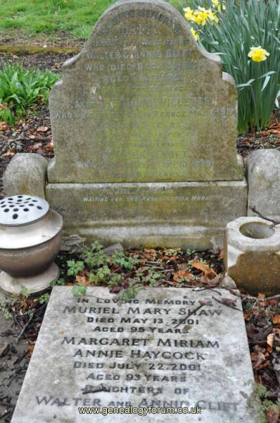 Clift- Willetts - Shaw - Haycock