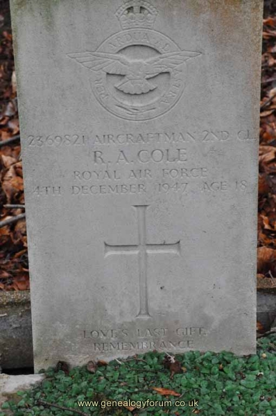 Cole 1 - R.A.  (Aircraftman)
