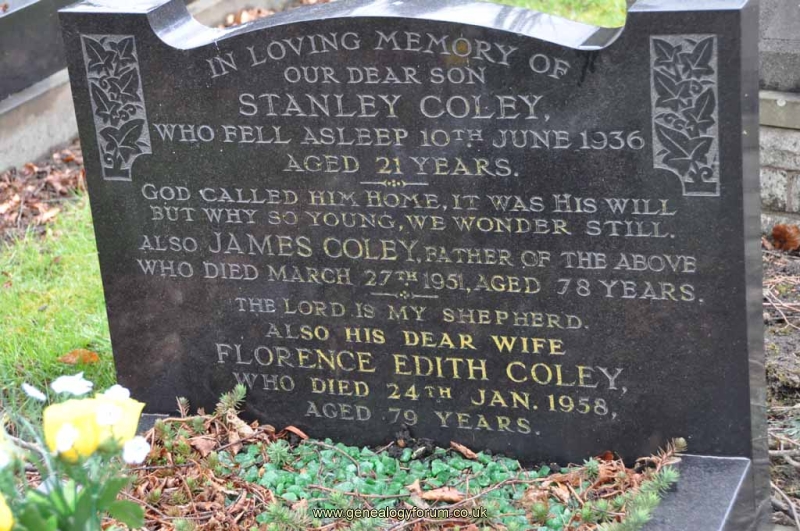Coley - James, Florence & son Stanley