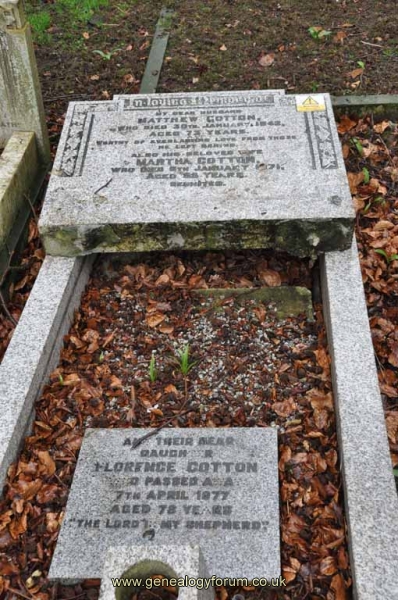 Cotton - Matthew, Martha & dau Florence