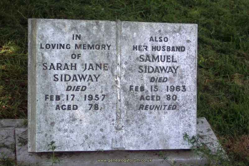 Samuel & Sarah Jane Sidaway