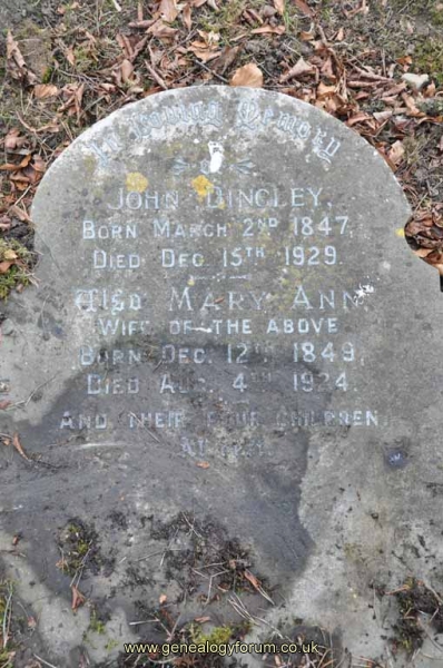 Dingley - John, Mary Ann