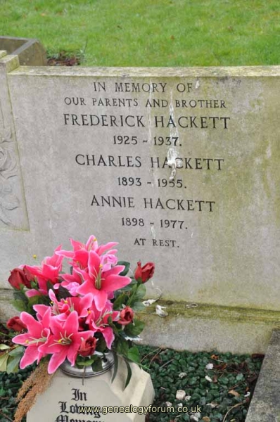 Hackett - Charles, Annie & Frederick