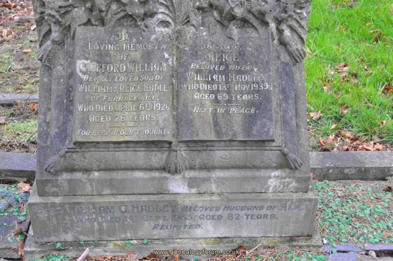Hadley - William, Alice & son Clifford