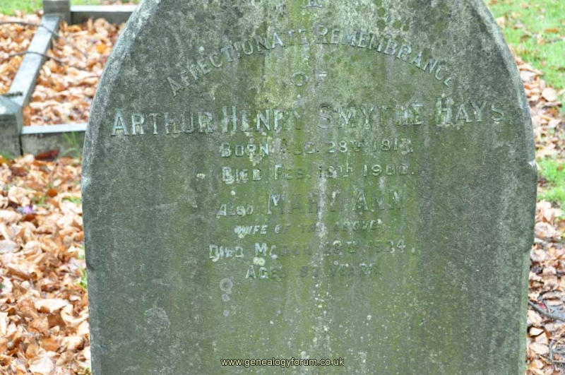 Hays - Arthur, Mary Ann