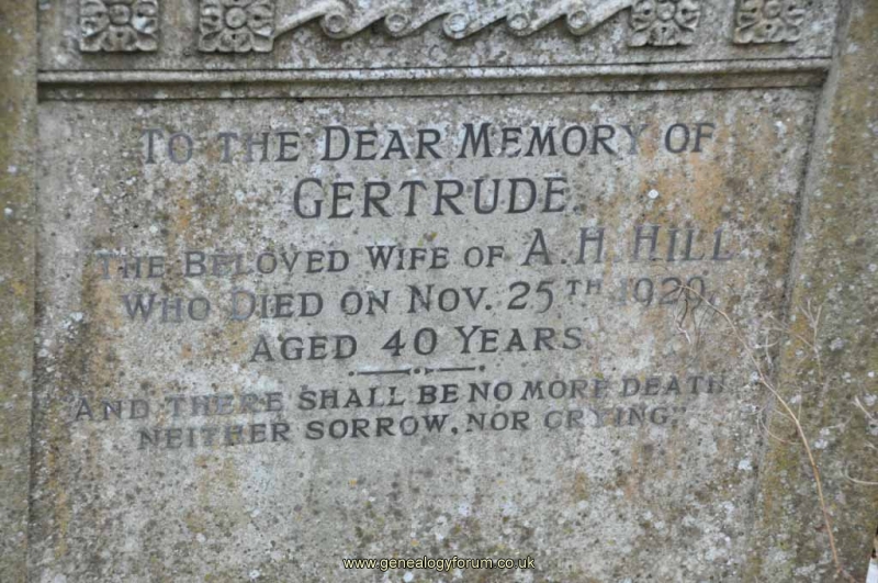 Hill - Gertrude (wife of A.H)