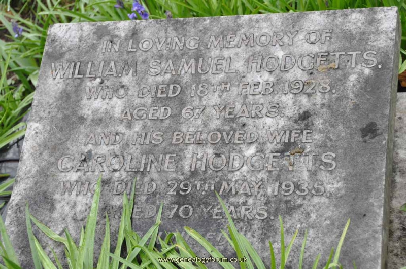 Hodgetts - William, Caroline