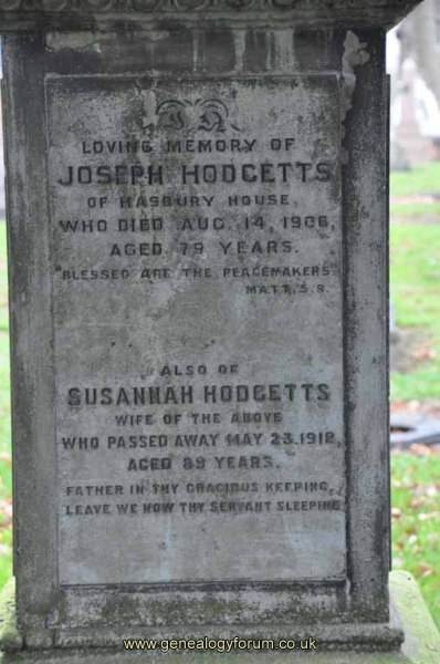 Hodgetts 2 - Joseph, Susannah