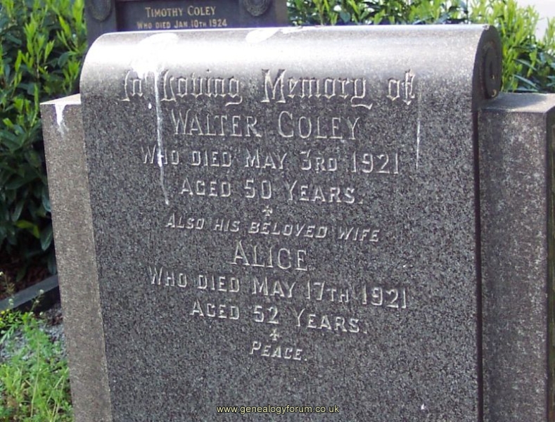 Walter & Alice Coley