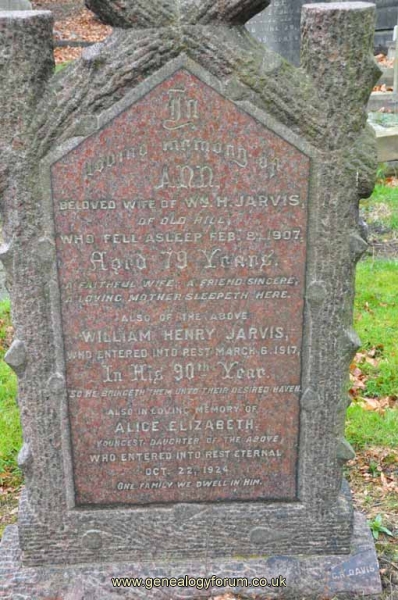 Jarvis - William, Ann & dau Alice