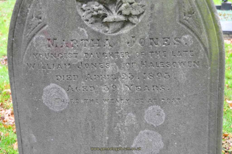 Jones - Martha (dau of William)