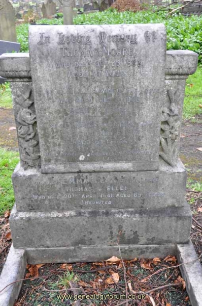 Moore - Thomas, Ellen and Emma - also Agnes (2nd wife of Thomas)