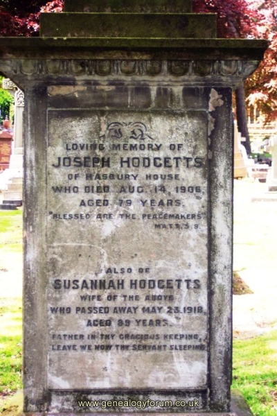 Joseph & Susannah Hodgetts