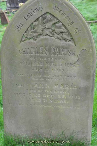 Parish - Charles, Ann Maria