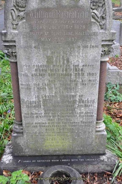 Parkes - Eliza, Sarah Jane & Sgt William Parkes