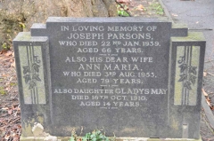 Parsons - Joseph, Ann Marie, Gladys May
