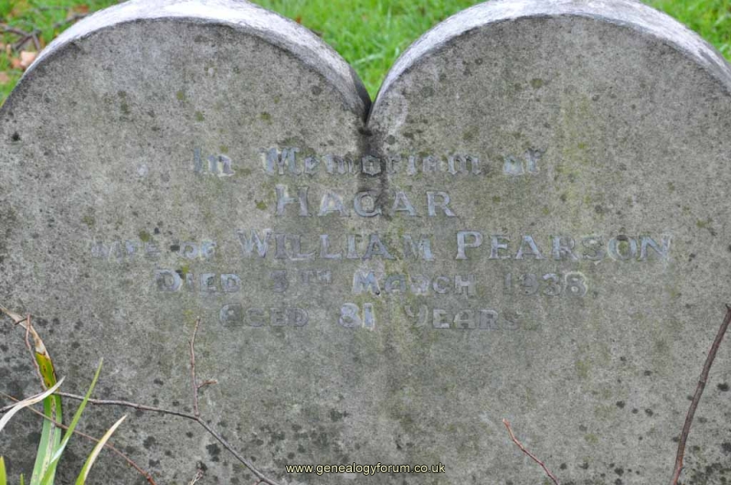 Pearson - Hagar (wife of William)