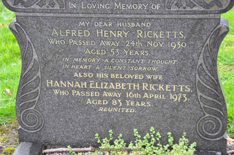 Ricketts - Alfred, Hannah