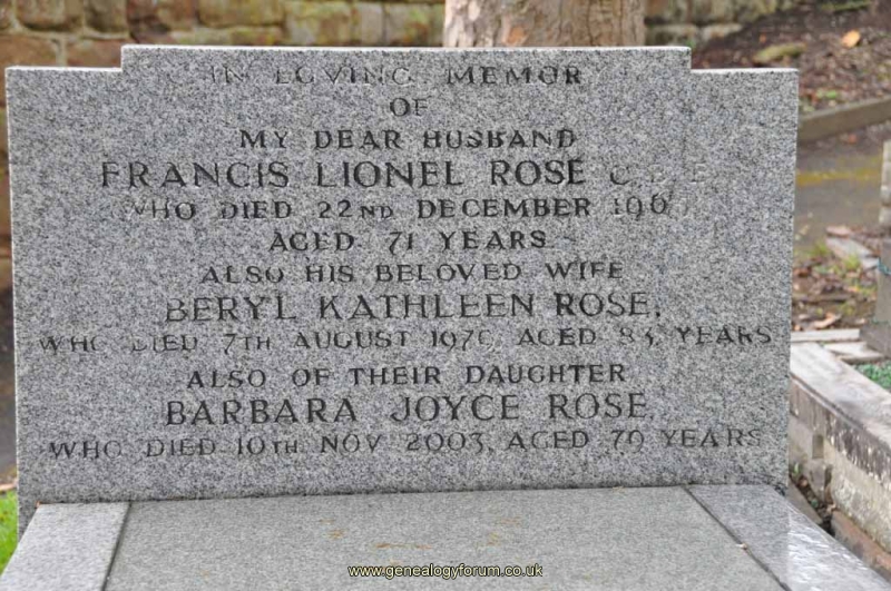 Rose - Francis, Beryl & dau Barbara