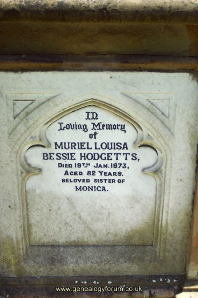 Muriel Louisa Bessie Hodgetts
