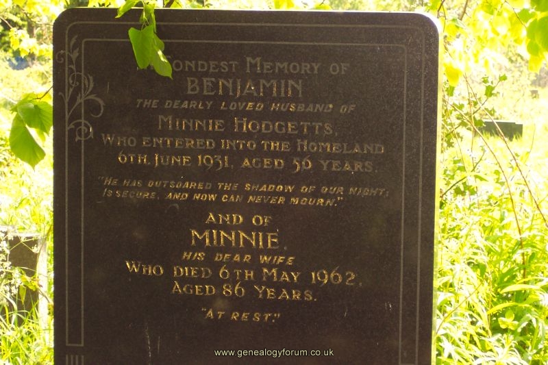 Benjamin & Minnie Hodgetts