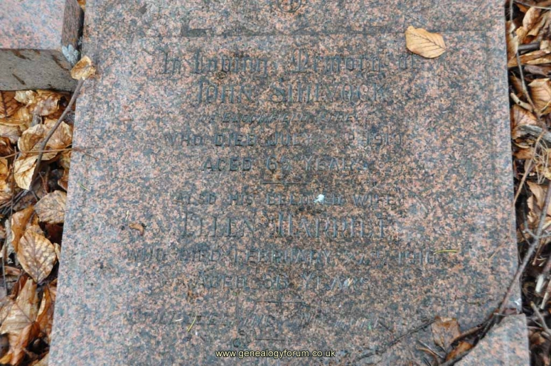 Shilvock - John, Ellen Harriet