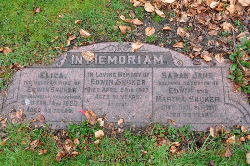 Shuker - Edwin, Eliza & Sarah Jane (dau of Edwin & Martha)