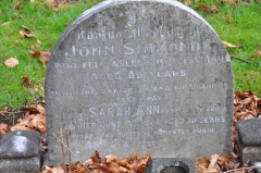Simmonds - John, Sarah Ann